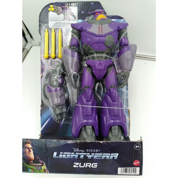 Lightyear Zurg 10-in Tall Action Figure 13 Posable Joints Disney Pixar Unopened - Picture 1 of 3